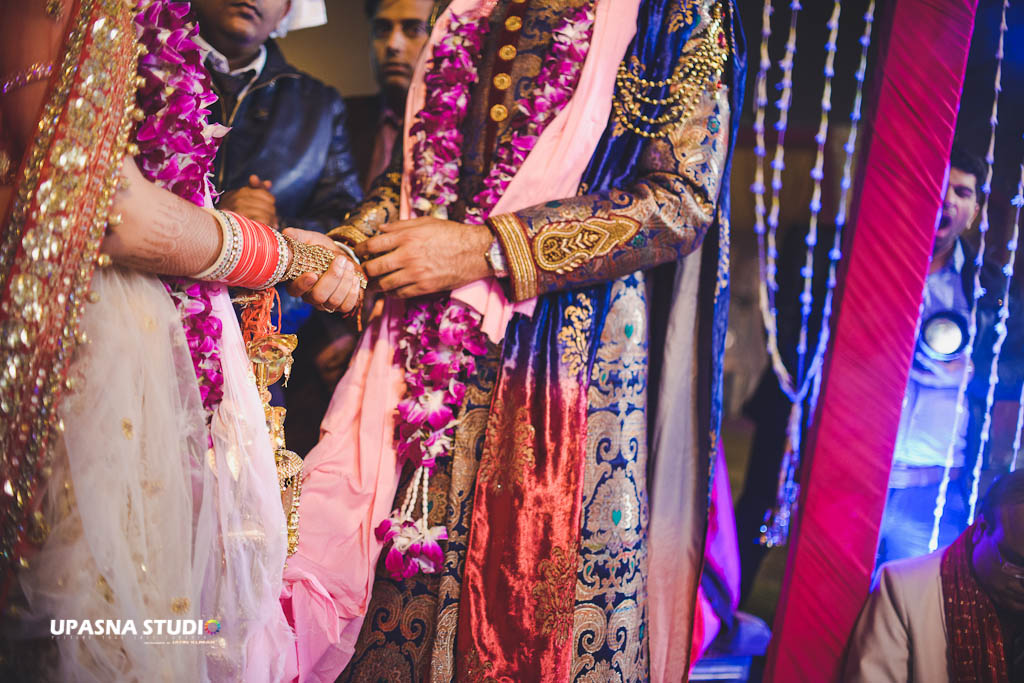 indian wedding phere couple hands